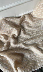 Load image into Gallery viewer, Lucknowi Handcrafted Munga Silk Chikankari Unstitched Unisex Kurta Fabric - HONC0319976