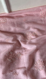 Load image into Gallery viewer, Women's Lakhnavi Handcrafted Mul Chanderi Chikankari Full Suit Material - HONC0271171