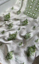 Load image into Gallery viewer, Women's Lakhnavi Handcrafted Unstitched Mul Chanderi Kurta And Dupatta Set - HONC0278135