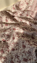 Load image into Gallery viewer, Women's Lakhnavi Handcrafted Maheshwari Mul Chanderi Unstitched Kurta And Dupatta Set - HONC0271873