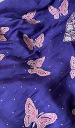 Load image into Gallery viewer, Titlee Women's Lakhnavi Handcrafted Mul Chanderi Unstitched Kurta And Dupatta Set - HONC0277057