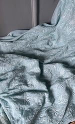 Load image into Gallery viewer, Women's Lakhnavi Handcrafted Mul Chanderi Unstitched Kurta And Dupatta Set- HONC0278916