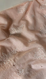 将图像加载到图库查看器中, Women's Lakhnavi Handcrafted Mul Chanderi Unstitched Kurta And Dupatta Set - HONC0266982
