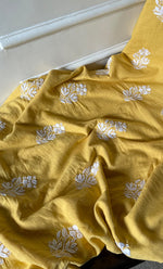 Load image into Gallery viewer, Women's Lakhnavi Handcrafted Unstitched Cotton Chikankari Suit Material - HONC0316993