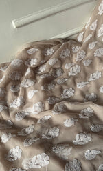 将图像加载到图库查看器中, Laila Women's Lucknowi Handcrafted Faux-Georgette Unstitched Chikankari Suit Material - HONC0330381