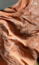 Load image into Gallery viewer, Women's Lakhnavi Handcrafted Mul Chanderi Chikankari Full Suit Material - HONC0307427