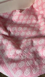 将图像加载到图库查看器中, Women's Lakhnavi Handcrafted Cotton Chikankari Suit Material - HONC0291800
