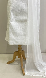 将图像加载到图库查看器中, Nida Women's Lakhnavi Handcrafted Cotton Chikankari Suit Material - HONC0197825