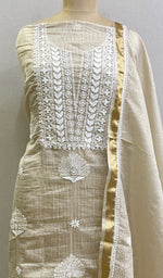 Load image into Gallery viewer, Women's Lakhnavi Handcrafted Kota Chanderi Kurta And Dupatta Set- HONC0178272