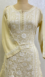 Load image into Gallery viewer, Iqra Women's Lucknowi Handcrafted Cotton Chikankari Kurti - HONC0141262