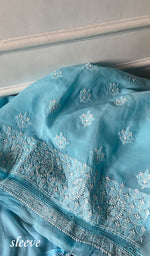 Load image into Gallery viewer, Women's Lakhnavi Handcrafted Cotton Unstitched Chikankari Suit Material - HONC0367378