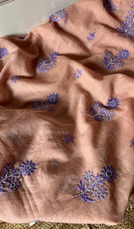 Load image into Gallery viewer, Women's Lakhnavi Handcrafted Mul Chanderi Chikankari Full Suit Material - HONC0287062