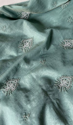 将图像加载到图库查看器中, Women's Lakhnavi Handcrafted Mul Chanderi Chikankari Full Suit Material - HONC0271180