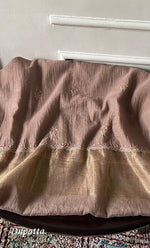 将图像加载到图库查看器中, Women's Lakhnavi Handcrafted Mul Chanderi Unstitched Chikankari Full Suit Material - HONC0316857