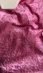 将图像加载到图库查看器中, Pink Tussar Silk Chikankari Kurta And Dupatta Set