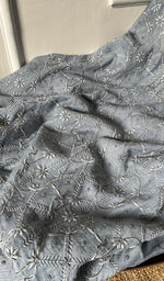 Load image into Gallery viewer, Women's Lucknowi Handcrafted Chanderi Silk Chikankari Kurta Dupatta Set - HONC095944