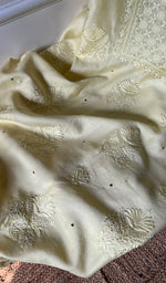 将图像加载到图库查看器中, Women's Lakhnavi Handcrafted Mul Chanderi Chikankari Full Suit Material - HONC0282296