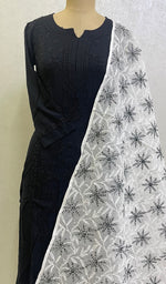 将图像加载到图库查看器中, Women's Lucknowi Handcrafted Kota Cotton Chikankari Dupatta - HONC0127087