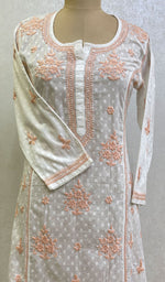 将图像加载到图库查看器中, Gulshan Women's Lucknowi Handcrafted Cotton Chikankari Kurti - HONC0159604