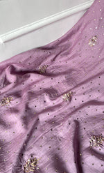 Load image into Gallery viewer, Women's Lakhnavi Handcrafted Mul Chanderi Unstitched Kurta And Dupatta Set - HONC0314239