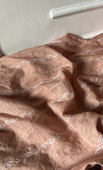 Load image into Gallery viewer, Women's Lakhnavi Handcrafted Chanderi  Silk Semi - Stitched Kurta And Dupatta Set- HONC0273154