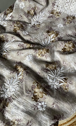 Load image into Gallery viewer, Women's Lakhnavi Handcrafted Cotton Chikankari Kurta And Kurta Dupatta Set - HONC0312693