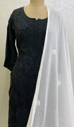 将图像加载到图库查看器中, Women's Lucknowi Handcrafted Cotton Chikankari Dupatta - HONC0160505