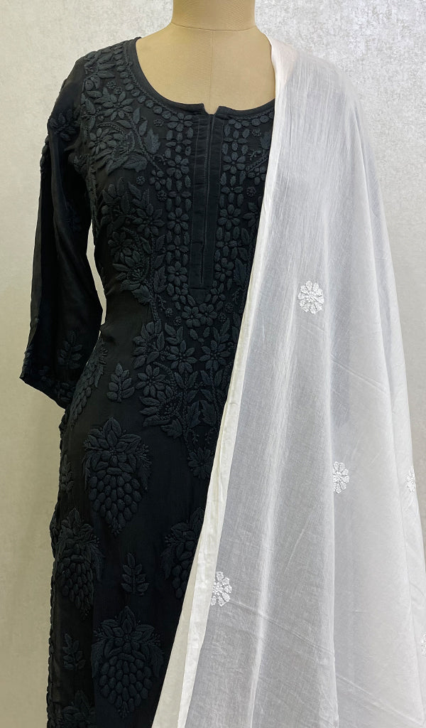 Women's Lucknowi Handcrafted Cotton Chikankari Dupatta - HONC0160505