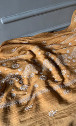 Load image into Gallery viewer, Women's Lakhnavi Handcrafted Mul Chanderi Semi - Stitched Kurta And Dupatta Set - HONC0284760