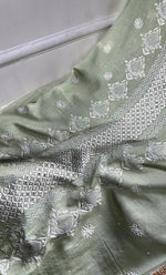 Load image into Gallery viewer, Women's Lakhnavi Handcrafted Maheshwari Mul Chanderi UnStitched Kurta And Dupatta Set - HONC0301247