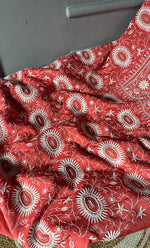 Load image into Gallery viewer, Women's Lakhnavi Handcrafted Munga Silk Chikankari Kurta And Dupatta Set- HONC0281962