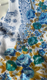 将图像加载到图库查看器中, Women's Lakhnavi Handcrafted Cotton Chikankari Unstitched Kurti Fabric - HONC0284321