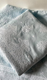 将图像加载到图库查看器中, Women's Lakhnavi Handcrafted Cotton Unstitched Chikankari Full Suit Material - HONC0322458