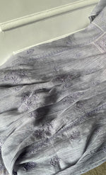 将图像加载到图库查看器中, Women's Lakhnavi Handcrafted Mul Chanderi Semi - Stitched Kurta And Dupatta Set - HONC0300832