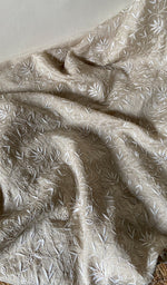 Load image into Gallery viewer, Women's Lakhnavi Handcrafted Munga Silk Chikankari Kurta And Dupatta Set- HONC0273583