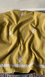 将图像加载到图库查看器中, Women's Lakhnavi Handcrafted Cotton Unstitched Kurta And Dupatta Set - HONC0362874
