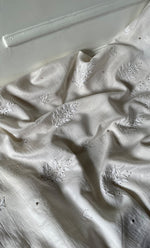 Load image into Gallery viewer, Women's Lucknowi Handcrafted Chanderi Silk Chikankari Kurta Dupatta Set - HONC0267143