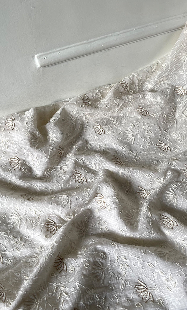 Women's Lakhnavi Handcrafted Maheshwari Mul Chanderi Kurta And Dupatta Set - HONC0312962