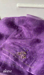 Load image into Gallery viewer, Marifa Women's Lakhnavi Handcrafted Pure Organza Chikankari Unstitched Kurta And Dupatta Set- HONC0362252