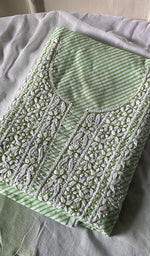 Load image into Gallery viewer, Alisha Women's Lakhnavi Handcrafted Cotton Unstitched Kurta And Dupatta Set - HONC0242689