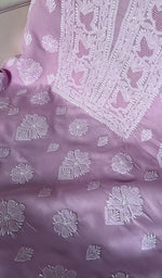 Load image into Gallery viewer, Women's Lakhnavi Handcrafted Cotton Chikankari Suit Material - HONC0274692