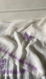 Load image into Gallery viewer, Titlee Women's Lakhnavi Handcrafted Mul Chanderi Unstitched Kurta And Dupatta Set - HONC0362623