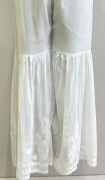 将图像加载到图库查看器中, Women's Lucknowi Handcrafted Viscose Georgette Chikankari Sharara - HONC0169585
