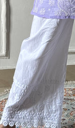 将图像加载到图库查看器中, Women's Lucknowi Handcrafted Cotton Chikankari Palazzo - HONC0346674