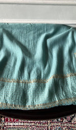 Load image into Gallery viewer, Women's Lakhnavi Handcrafted Chanderi Silk Unstitched Chikankari Full Suit - HONC0345273