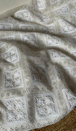 将图像加载到图库查看器中, Women's Lakhnavi Handcrafted Pure Organza Chikankari Unstitched Kurta And Dupatta Set- HONC0292518