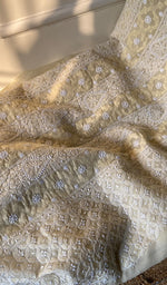 Load image into Gallery viewer, Misba Women's Lakhnavi Handcrafted Unstitched Cotton Chikankari Suit Material - HONC0289730