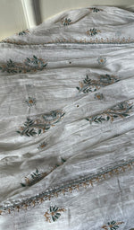 将图像加载到图库查看器中, Women's Lakhnavi Handcrafted Mul Chanderi Semi - Stitched Kurta And Dupatta Set - HONC0266952