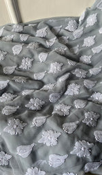 将图像加载到图库查看器中, Women's Lucknowi Handcrafted Faux-Georgette Chikankari Suit Material - HONC0263105