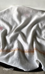 Load image into Gallery viewer, Women's Lakhnavi Handcrafted Chanderi Silk Unstitched Kurta And Dupatta Set - HONC0321968